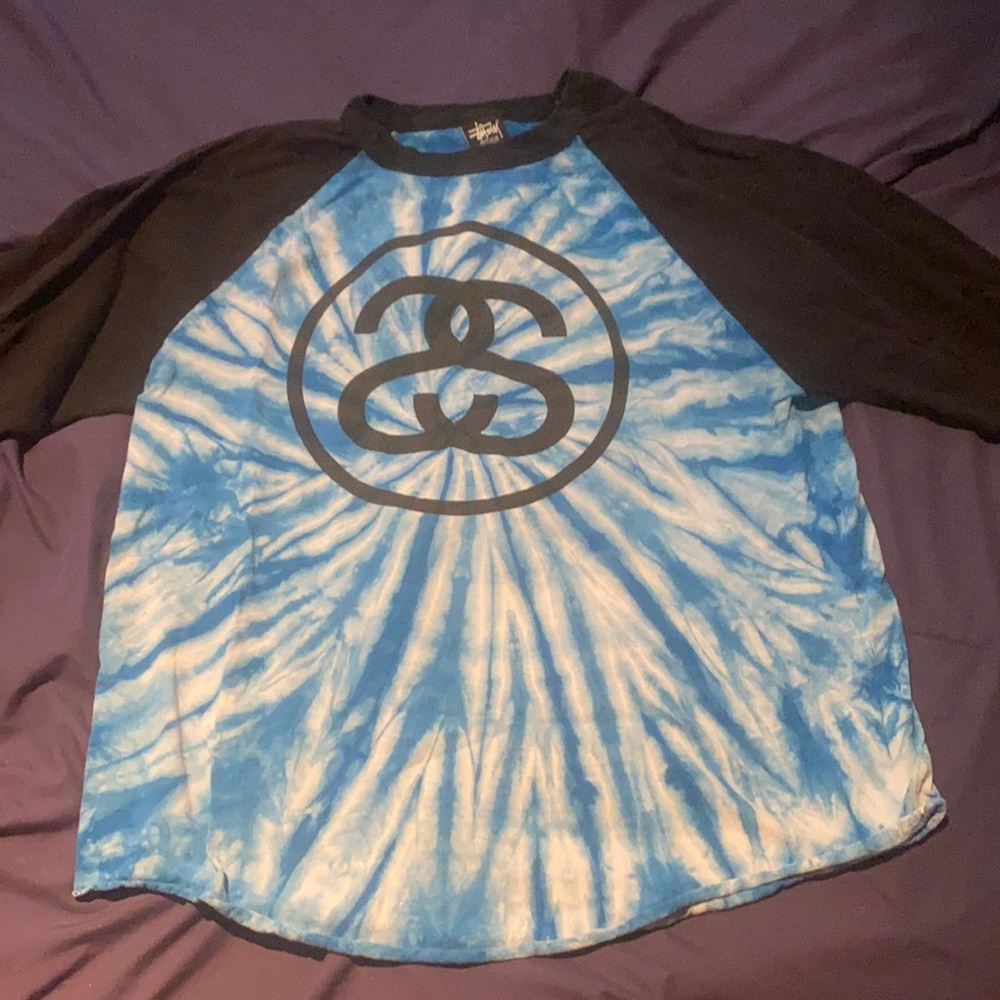Study tie dye 3/4 sleeve shirt